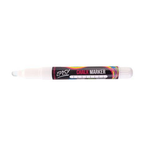 Marker kredowy Easy okrągły 6.5mm, Biały